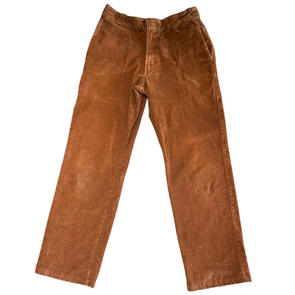 Dickies Rust Orange Corduroy Pants Regular Fit Straight Leg 30x32 Workwear